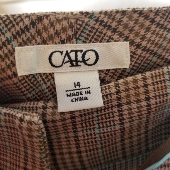JM Sportswear by CATO Plaid Crop Pants Size 14 - Picture 4 of 5